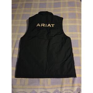 Ariat Mens Team Logo Vest Black Size Medium Insulated Water Protection Rain